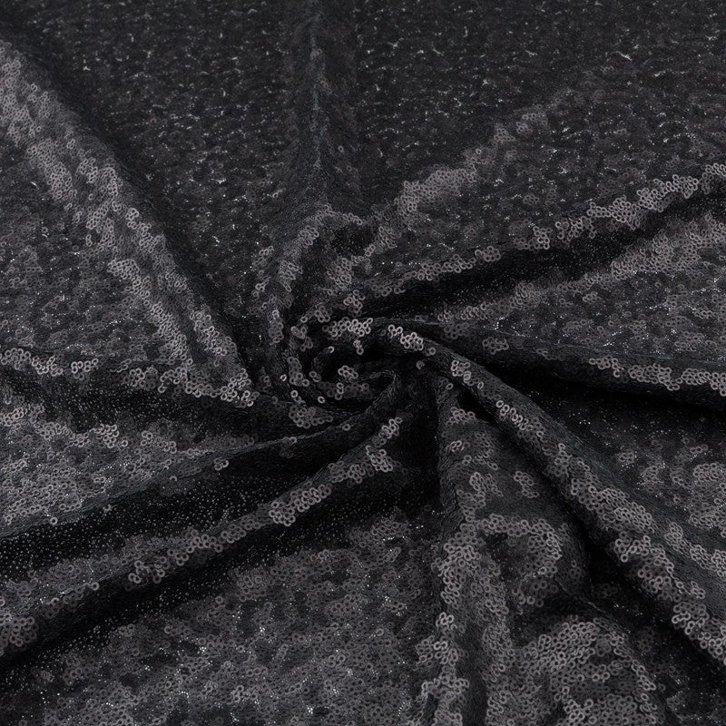 Tela Lentejuela Spandex Negra - Ribes y Casals