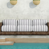 Tela Lona Exterior Rayas Gris - Ribes y Casals