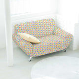 Tela Loneta Estampada Triangulos Multicolor - Ribes y Casals