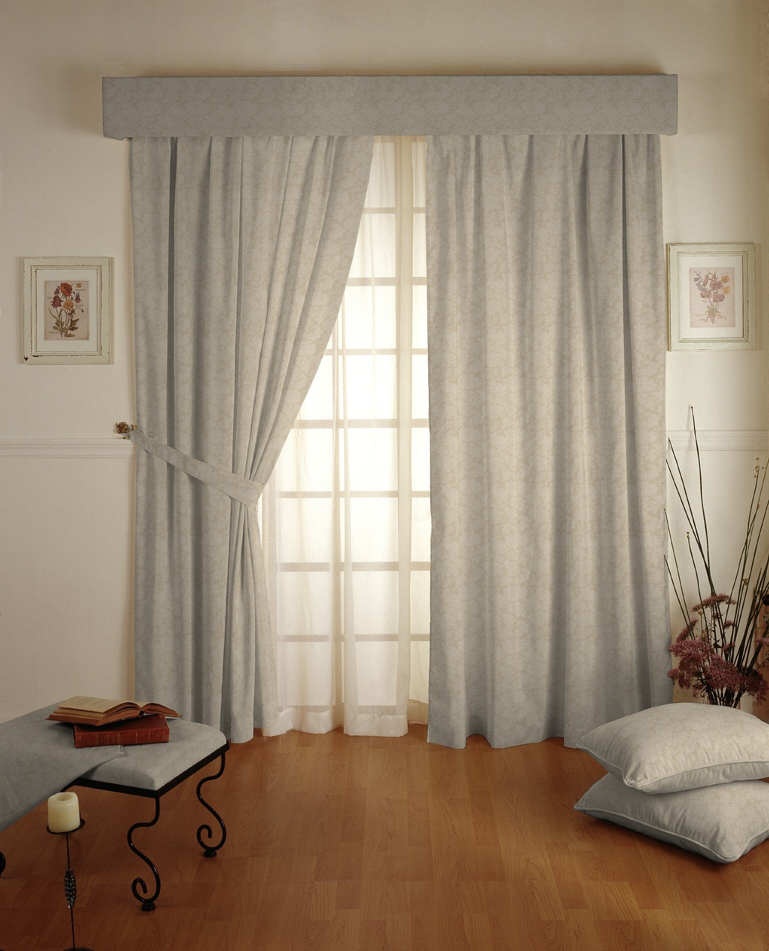 Tela Loneta Jacquard Crudo - Ribes y Casals