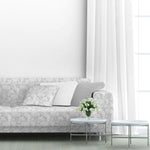 Tela Loneta Jacquard Gris Perla - Ribes y Casals