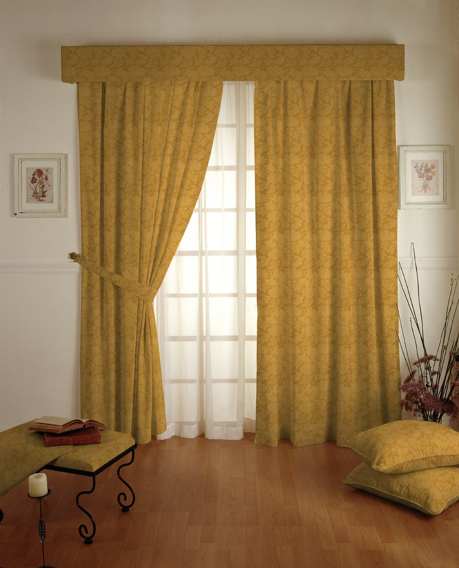 Tela Loneta Jacquard Oro - Ribes y Casals