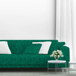 Tela Loneta Jacquard Verde - Ribes y Casals