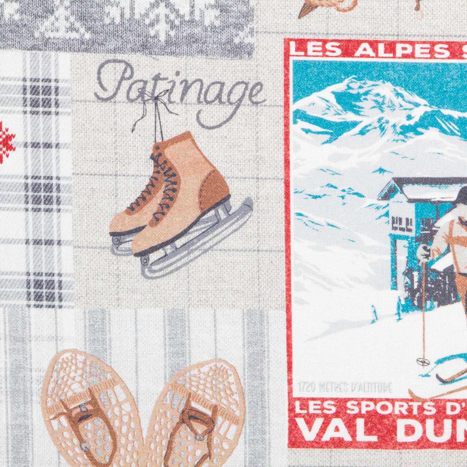 Tela Loneta Navidad Alpes - Ribes y Casals