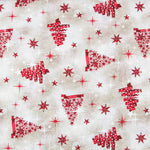 Tela Loneta Navidad Arbol Rojo - Ribes y Casals
