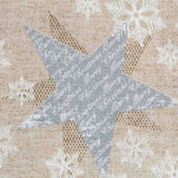 Tela Loneta Navidad Lacado Estrella Plata - Ribes y Casals