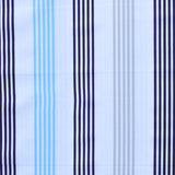 Tela Loneta Rayas Tricolor Fondo Crudo - Ribes y Casals