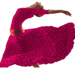 Tela Lunares Jacquard Fucsia - Ribes y Casals