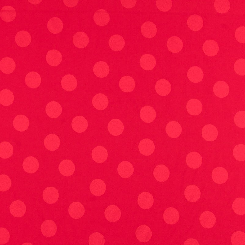 Tela Lunares Jacquard Rojo - Ribes y Casals