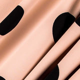 Tela Lunares Negro 55mm Beige - Ribes y Casals