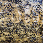 Tela Lycra Brillante Leopardo Oro - Ribes y Casals
