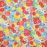 Tela Lycra Estampada Acuarela Floral Roja - Ribes y Casals
