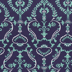 Tela Lycra Estampada Mosaico Azul Marino - Ribes y Casals
