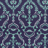 Tela Lycra Estampada Mosaico Azul Marino - Ribes y Casals