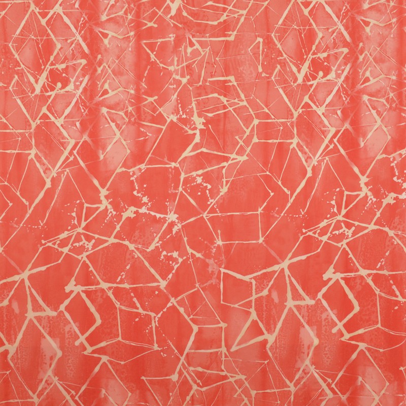 Tela Lycra Estampada Trazos Rojo - Ribes y Casals