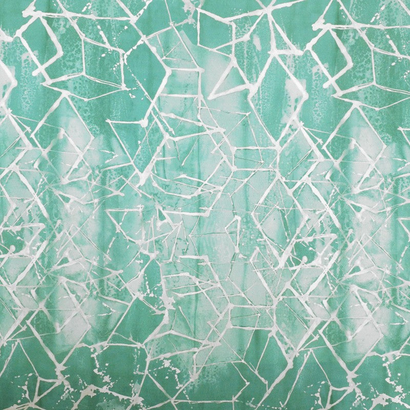 Tela Lycra Estampada Trazos Verdoso - Ribes y Casals