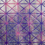 Tela Lycra Hologram Rombo Fucsia Lila - Ribes y Casals