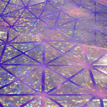 Tela Lycra Hologram Rombo Fucsia Lila - Ribes y Casals