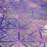 Tela Lycra Hologram Rombo Fucsia Lila - Ribes y Casals