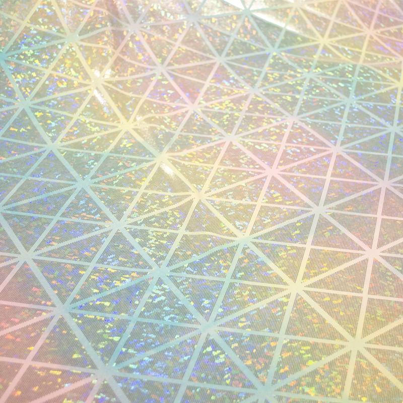 Tela Lycra Hologram Rombo Multicolor - Ribes y Casals