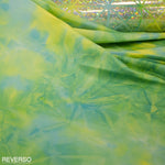 Tela Lycra Hologram Rombo Pistacho Azul - Ribes y Casals