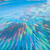 Tela Lycra Holograph Explosión Verde - Ribes y Casals