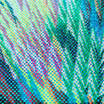 Tela Lycra Holograph Explosión Verde - Ribes y Casals