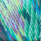 Tela Lycra Holograph Explosión Verde - Ribes y Casals