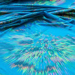 Tela Lycra Holograph Explosión Verde - Ribes y Casals