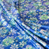 Tela Lycra Holograph Vintage Azul - Ribes y Casals