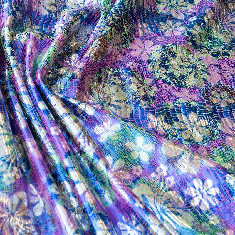 Tela Lycra Holograph Vintage Rosa - Ribes y Casals