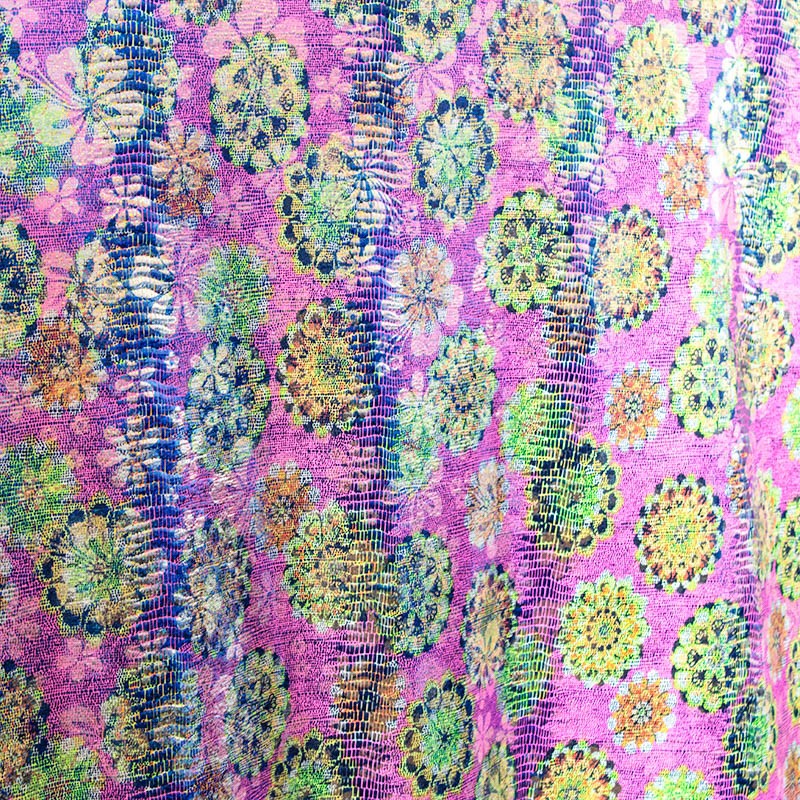 Tela Lycra Holograph Vintage Rosa - Ribes y Casals