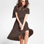 Tela Lyocell Marrón Chocolate - Ribes y Casals