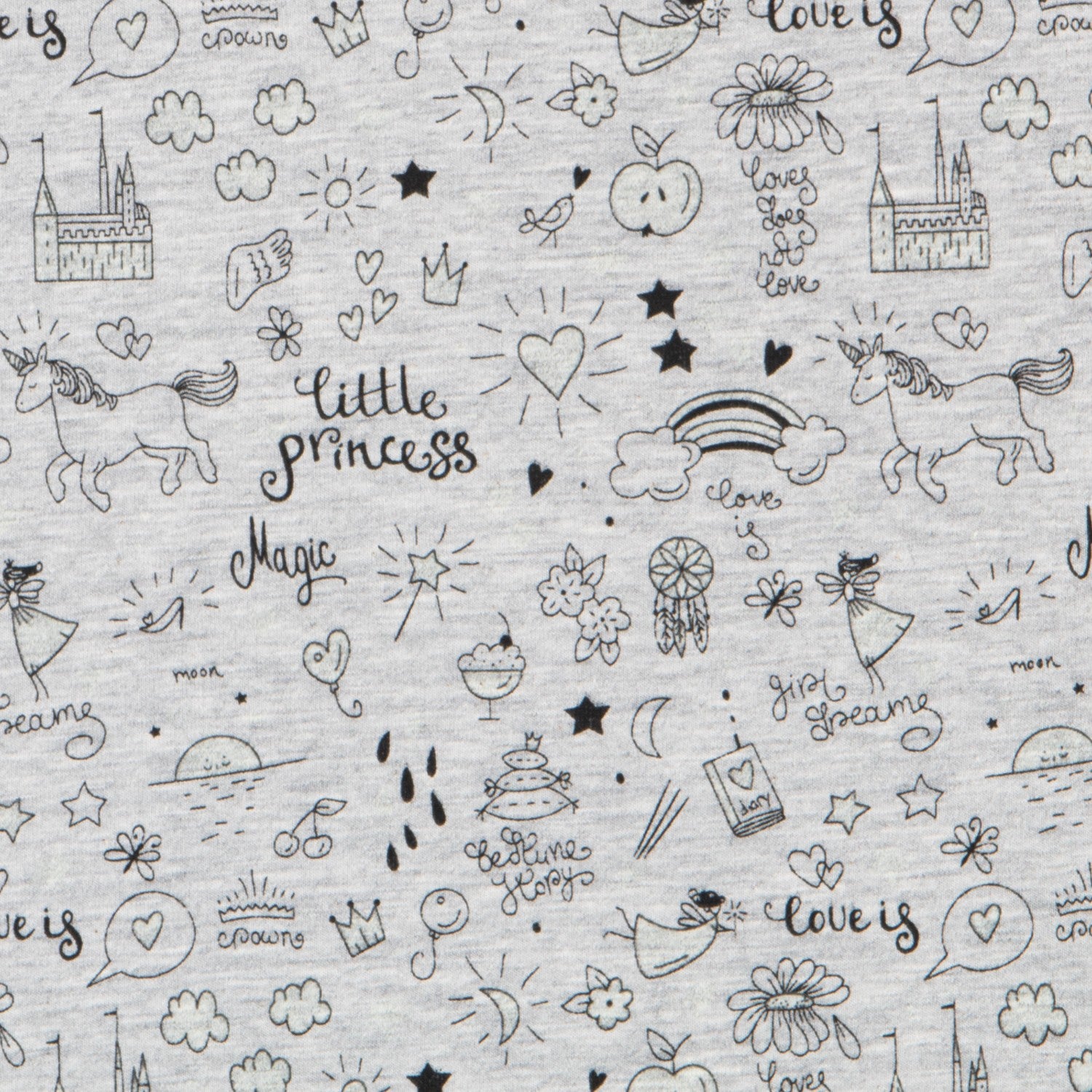 Tela Mágica Princess Gris - Ribes y Casals