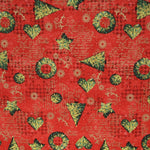Tela Merry Christmas Roja - Ribes y Casals