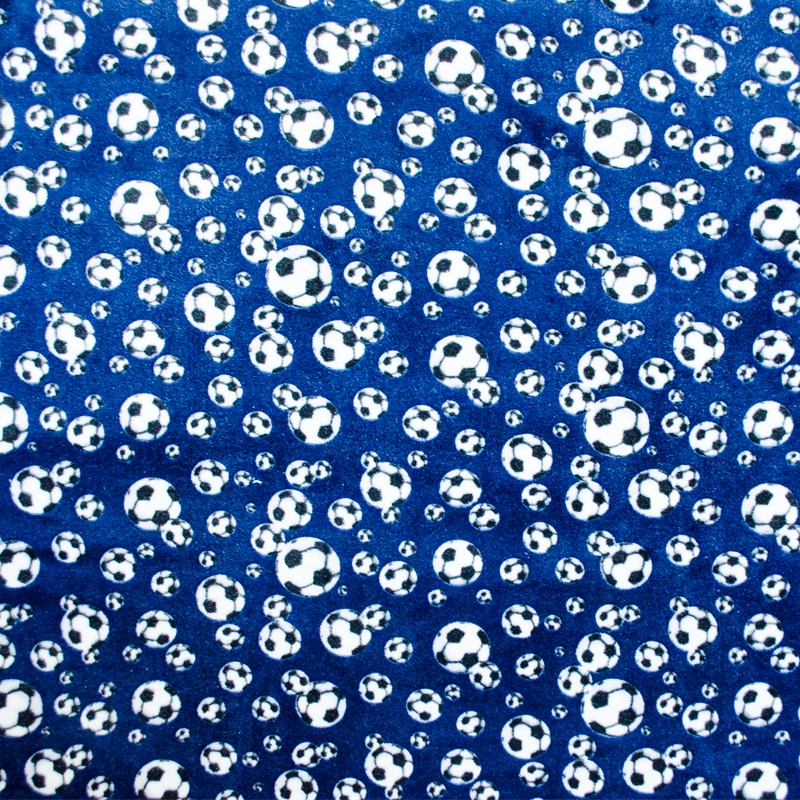 Tela Minky Balones Azulón - Ribes y Casals