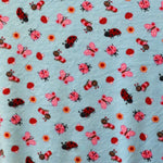 Tela Minky Bichos Azul - Ribes y Casals