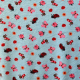 Tela Minky Bichos Azul - Ribes y Casals