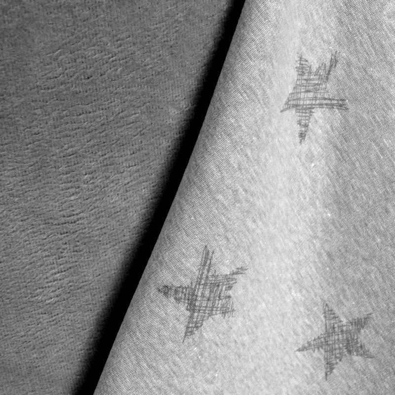 Tela Minky Elástica Estampada Gris - Ribes y Casals