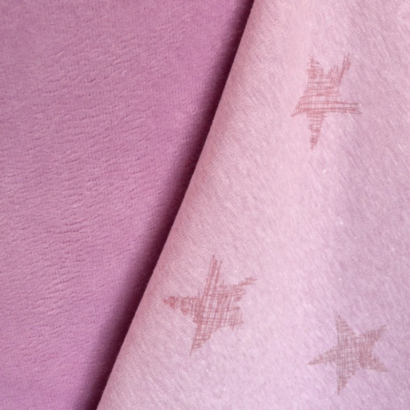 Tela Minky Elástica Estampada Rosa - Ribes y Casals