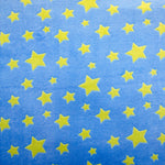Tela Minky Estrellas Azul Pistacho - Ribes y Casals