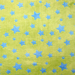 Tela Minky Estrellas Pistacho Azul - Ribes y Casals