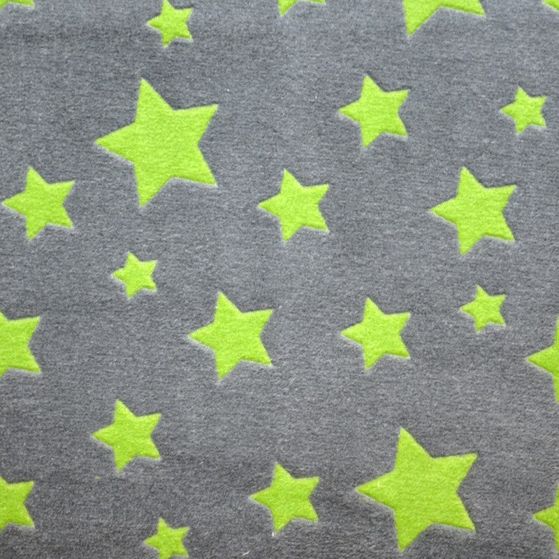 Tela Minky Estrellas Pistacho - Ribes y Casals