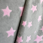 Tela Minky Estrellas Rosa - Ribes y Casals