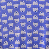 Tela Minky Oso Fondo Azul - Ribes y Casals