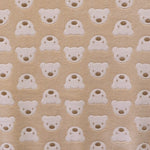 Tela Minky Oso Fondo Camel - Ribes y Casals