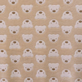 Tela Minky Oso Fondo Camel - Ribes y Casals