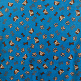 Tela Minky Perritos Azul Canard - Ribes y Casals