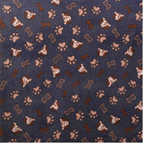 Tela Minky Perritos Gris - Ribes y Casals