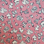 Tela Minky Zoo Rosa - Ribes y Casals